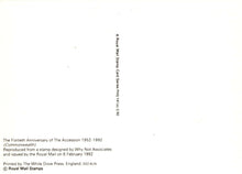 Load image into Gallery viewer, Royalty Postcard - HM The Queen, 40th Anniversary of The Accession RRR480
