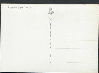 Italy Postcard - Pragsersee Gegen Seekofel - Lago Di Braies    RR1920