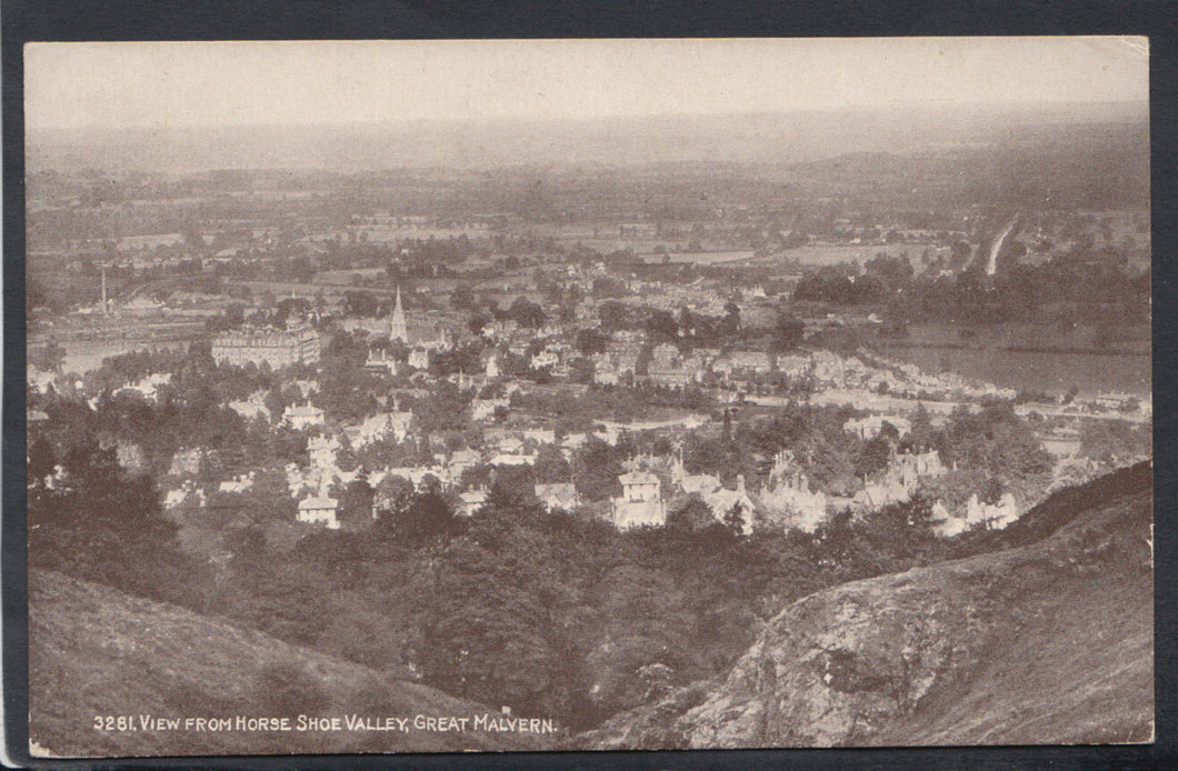 Worcestershire Postcard - View From Horse Shoe Valley, Great Malvern RS13938