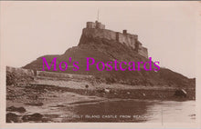 Load image into Gallery viewer, Northumberland Postcard - Holy Island Castle From Beach  HM404

