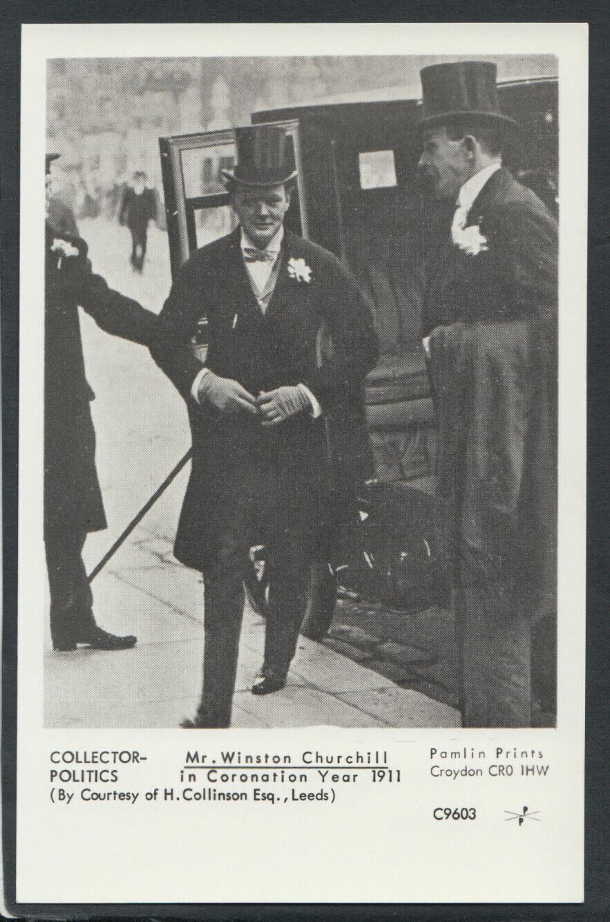 Politics Postcard: Sir Winston Churchill, Politician,Coronation Year 1911 -C1343