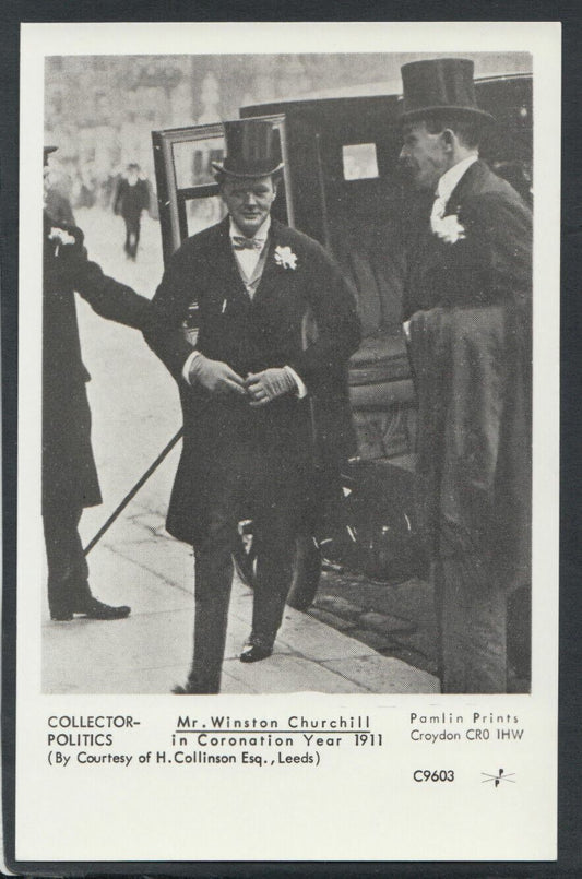 Politics Postcard: Sir Winston Churchill, Politician,Coronation Year 1911 -C1343