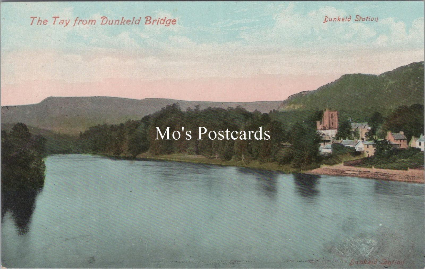 Scotland Postcard - The Tay From Dunkeld Bridge RS40088