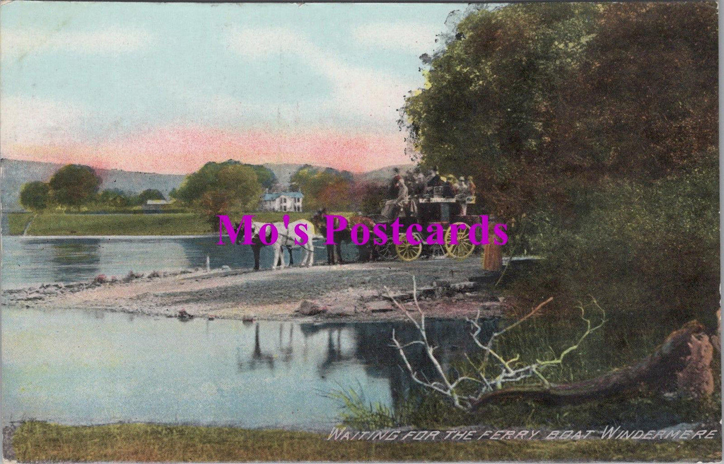 Cumbria Postcard - Windermere, Waiting For The Ferry Boat  HM115