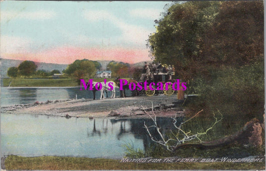 Cumbria Postcard - Windermere, Waiting For The Ferry Boat  HM115