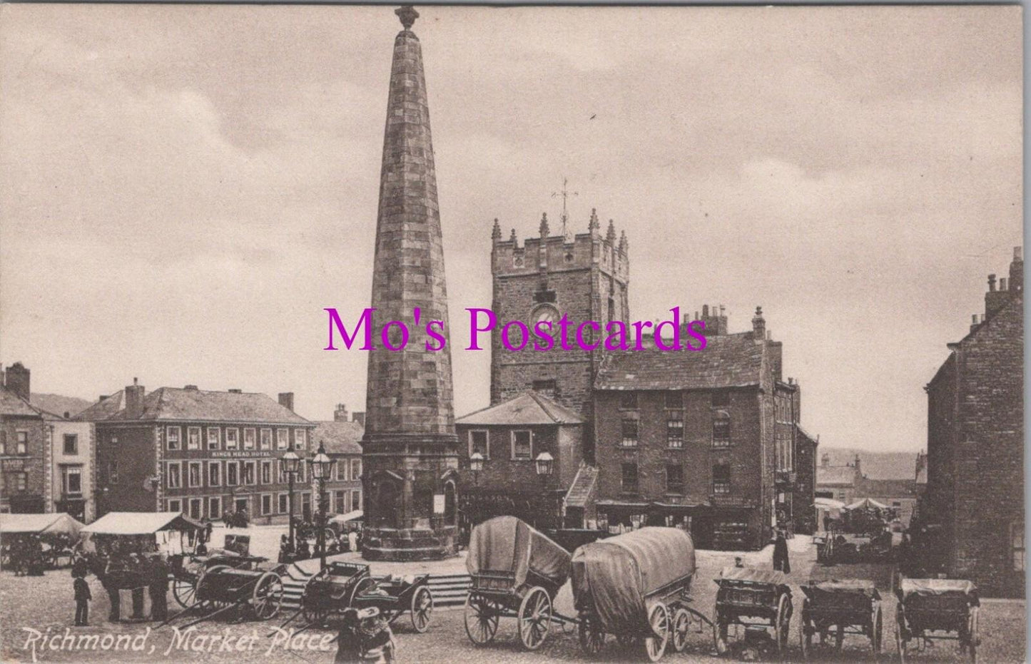 Yorkshire Postcard - Richmond Market Place   RS38842