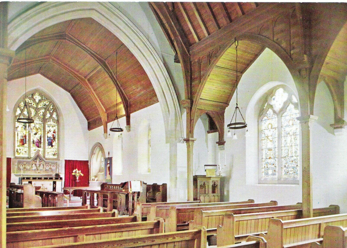Oxfordshire Postcard - St Martin's Church Interior, Bladon, Woodstock SM181