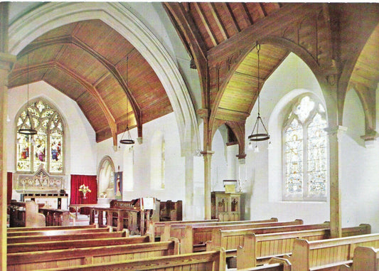Oxfordshire Postcard - St Martin's Church Interior, Bladon, Woodstock SM181