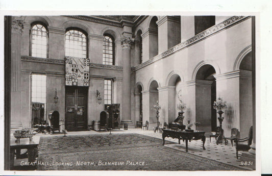 Oxfordshire Postcard - Great Hall Looking North, Blenheim Palace  8593A