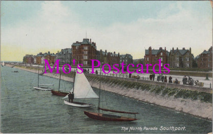 Lancashire Postcard - Southport, The North Parade   RS39004