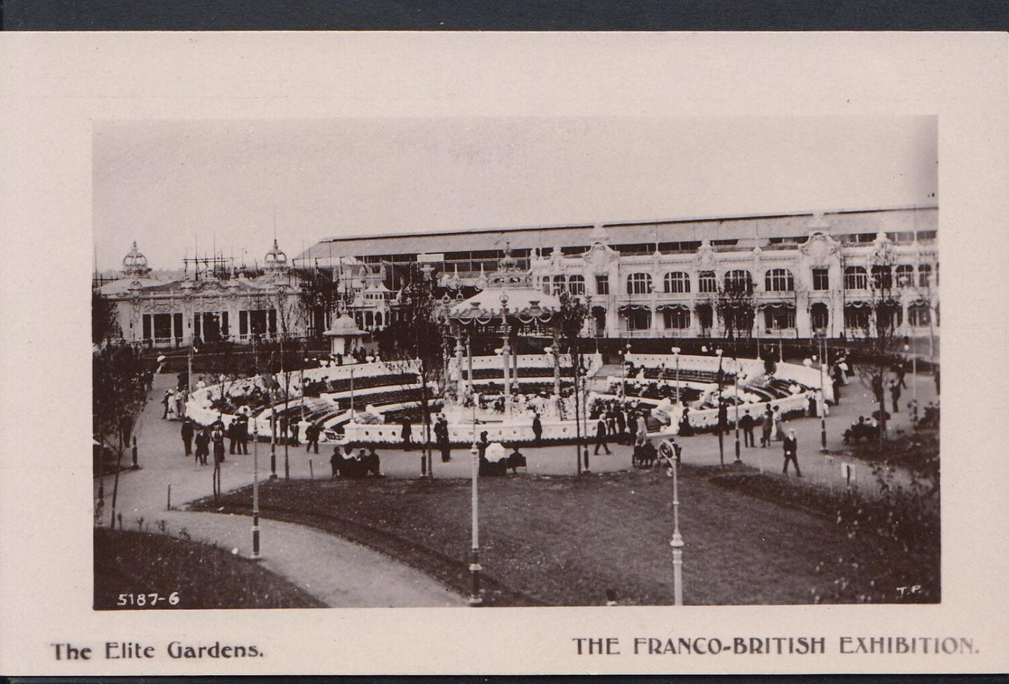 Franco-British Exhibition Postcard - The Elite Gardens  RT123