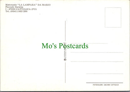 Italy Postcard - Cattolica, Rsitorante "La Lampara" Da Mario - Rimini RRR1331