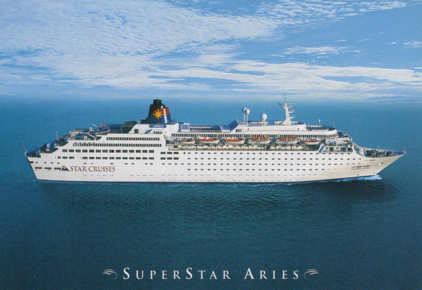 Japan Postcard Star Cruises Superstar Aries Cruise Ship, Ocean Liner RR23196