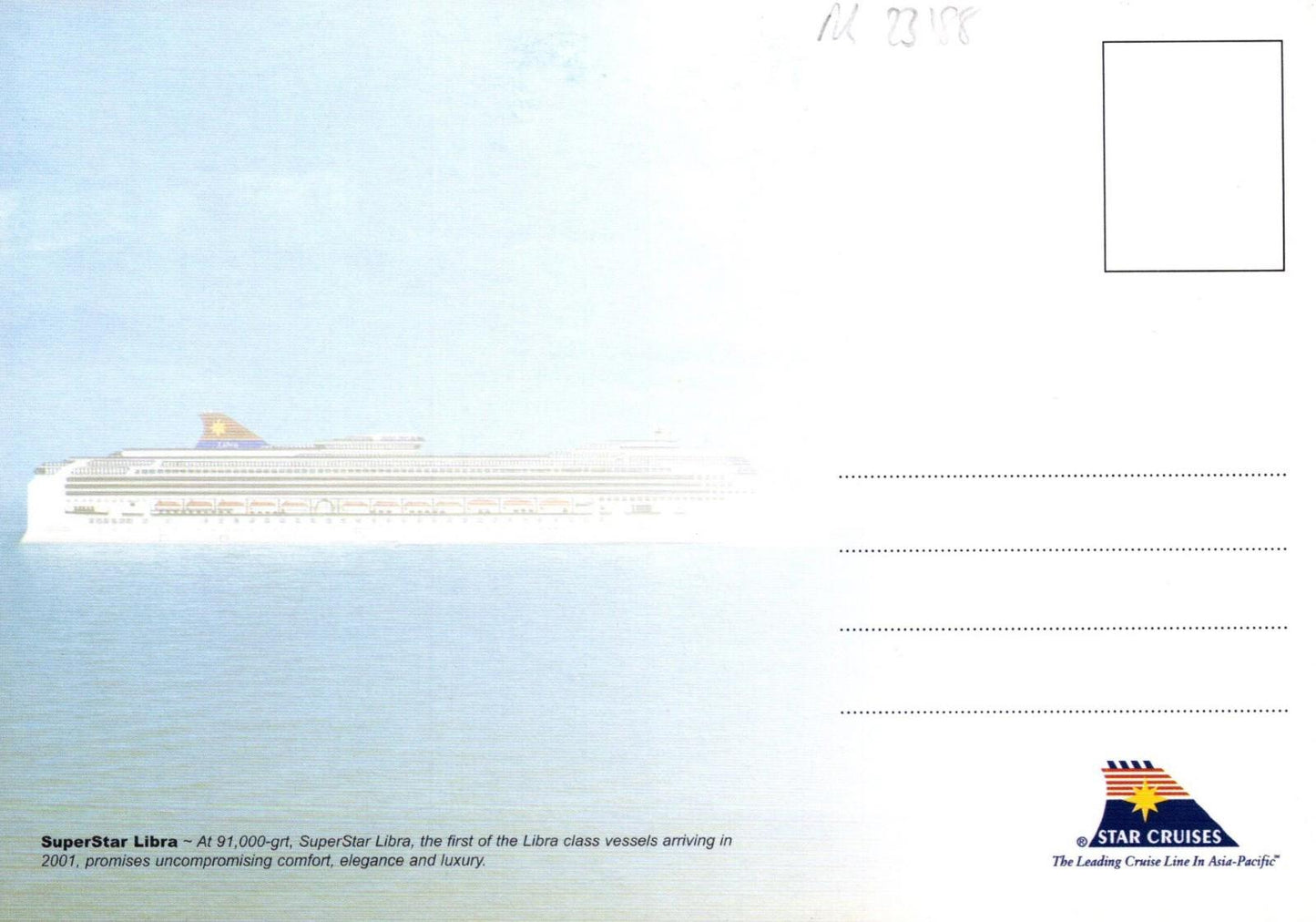 Japan Postcard Star Cruises Superstar Libra Passenger Cruise Ship, Liner RR23188