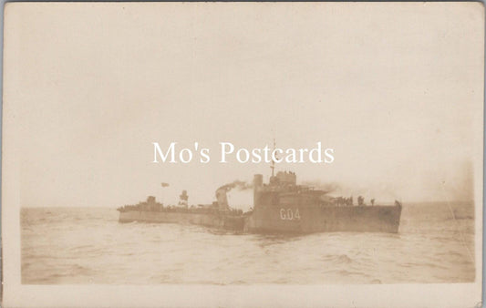 Shipping Postcard - Royal Navy, HMS Vancouver, V-Class Destroyer RS39879