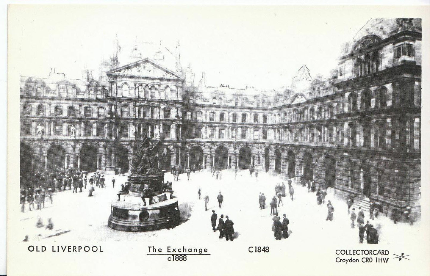 Lancashire Postcard: Old Liverpool, The Exchange c1888 Vintage View X887