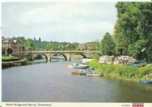 Load image into Gallery viewer, Shropshire Postcard - Welsh Bridge and Marina, Shrewsbury   AB656
