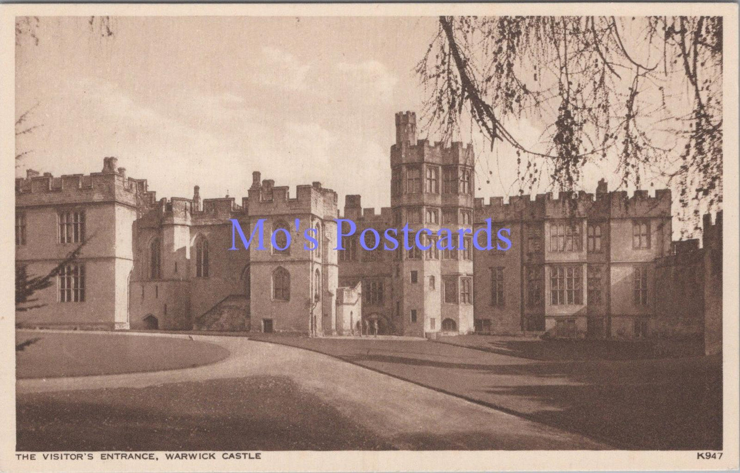 Warwickshire Postcard - Warwick Castle, The Visitor's Entrance  DC2020