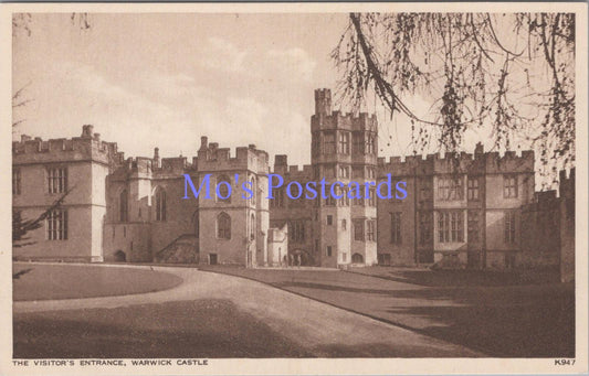 Warwickshire Postcard - Warwick Castle, The Visitor's Entrance  DC2020