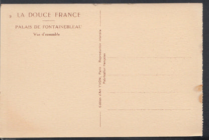 France Postcard: Palais De Fontainbleau, Vue D'Ensemble T2609