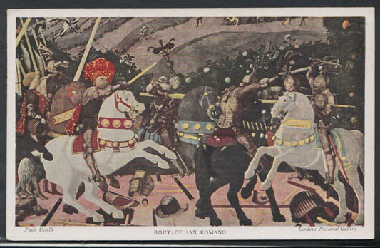 National Gallery Postcard - Rout of San Romano - Paolo Uccello    RS9944