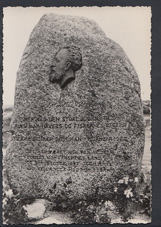 Denmark Postcard - Holger Drachmanns Mindesten, Hornbaek  RR2263