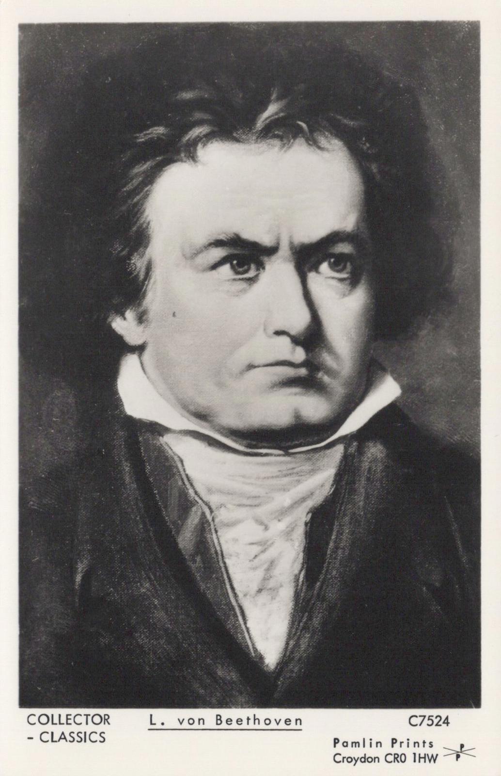 Music Postcard - German Composer Ludwig van Beethoven - XT57