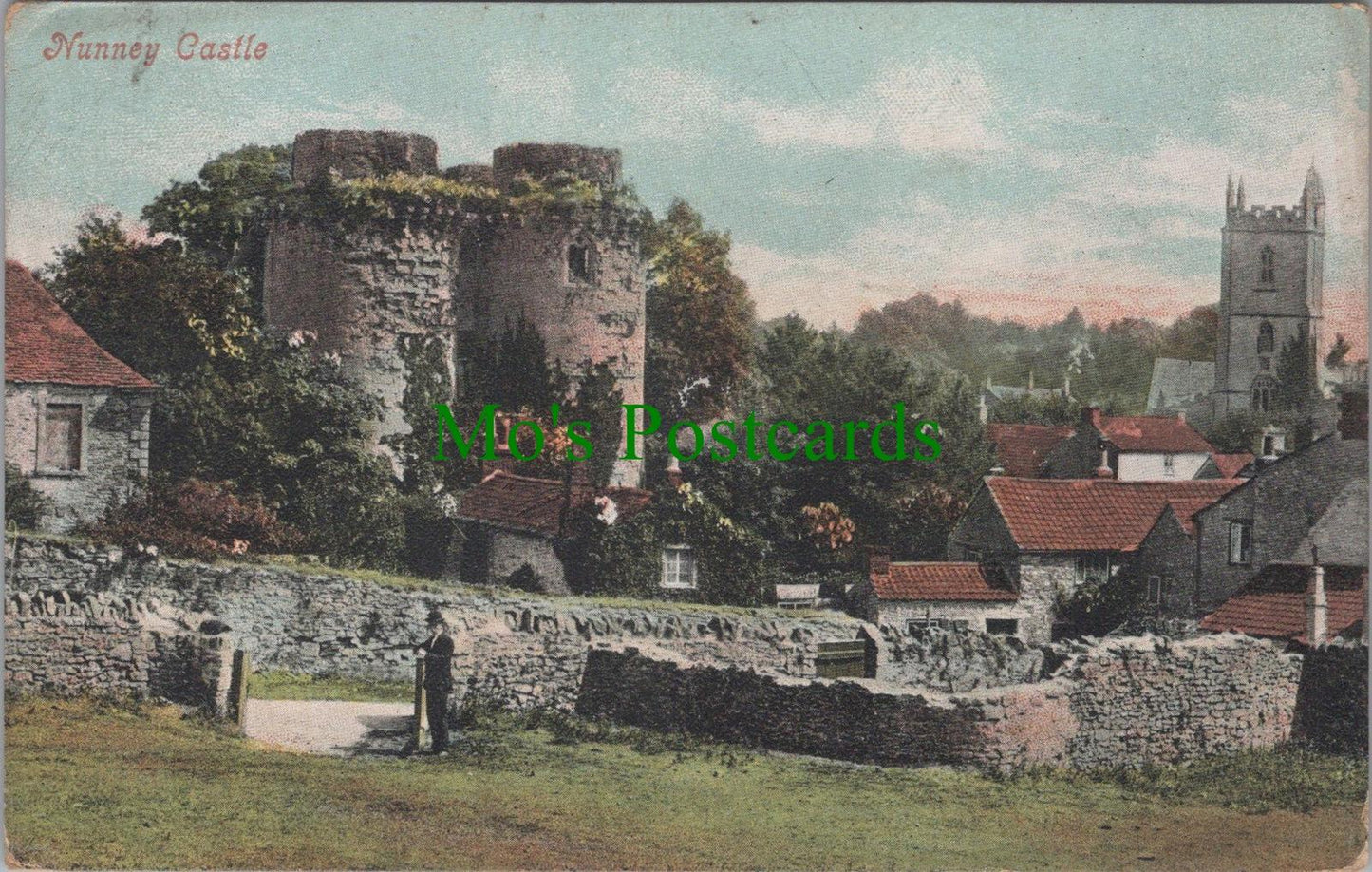 Somerset Postcard - Nunney Medieval Castle  DC2645