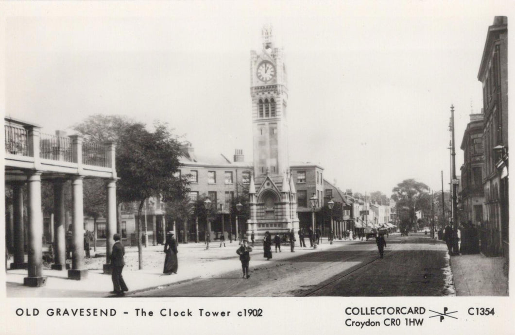 Kent Postcard - Old Gravesend, The Clock Tower c1902 - XT35