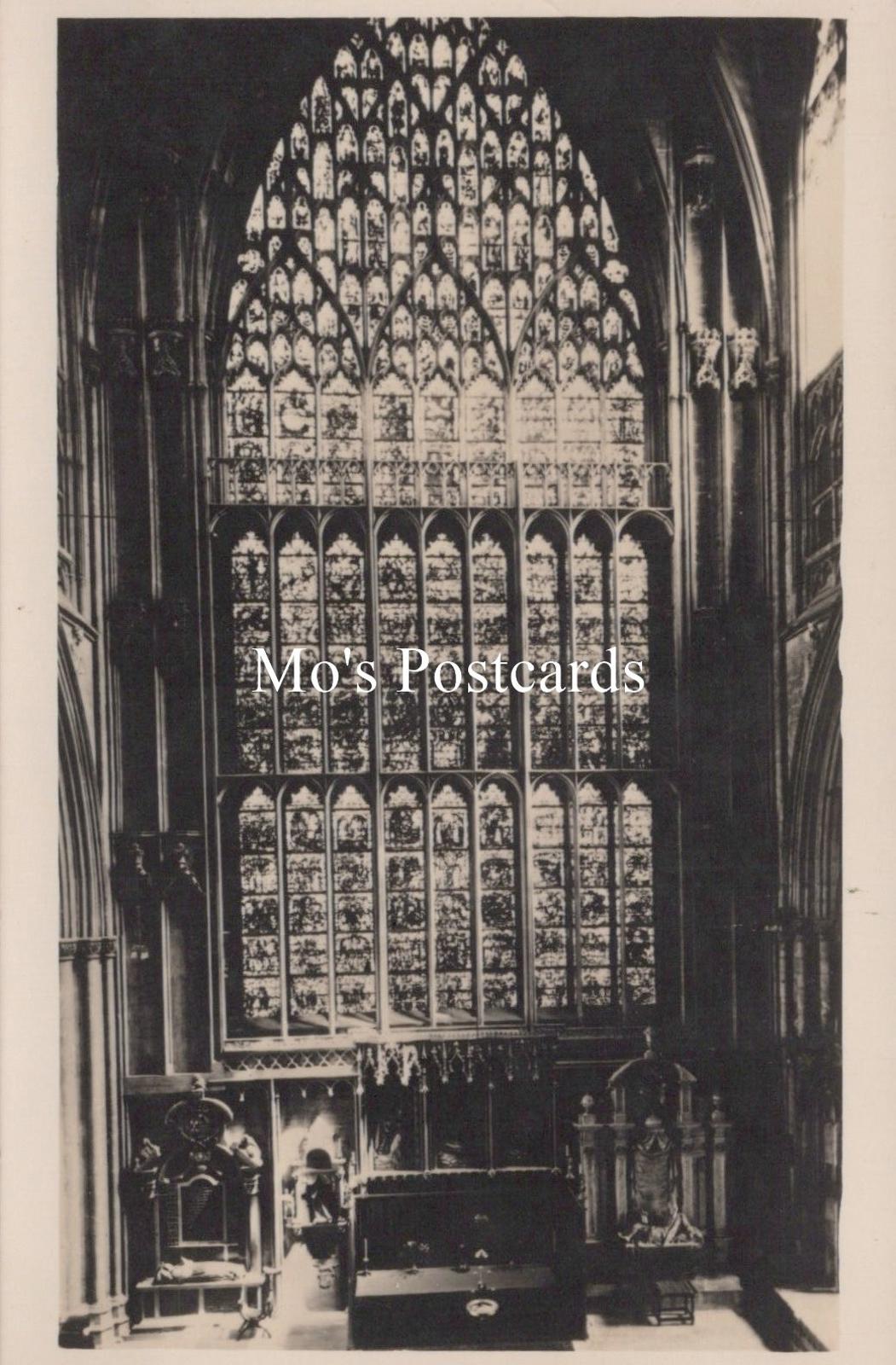 Yorkshire Postcard - York Minster, The East Window   RS40836