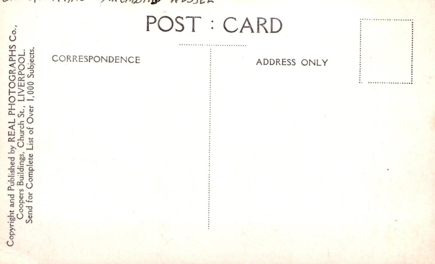 Shipping History Postcard - Barquentine Archibald Russell  - XT60