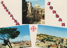 Load image into Gallery viewer, Middle East Postcard - Views of Jerusalem, Jordan   RRR110
