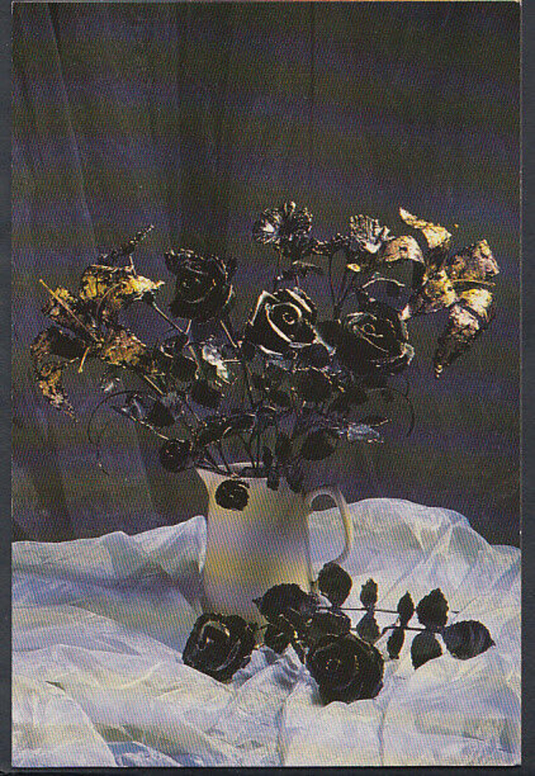 Artist Postcard - Sarah Reilly - Sculptor & Metal Artist - Flowers   RR2482