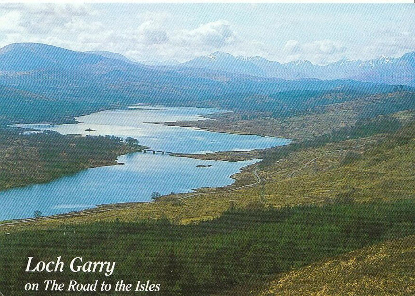 Scotland Postcard - Loch Garry, On The Road To The Isles  AB877