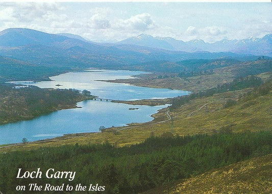 Scotland Postcard - Loch Garry, On The Road To The Isles  AB877