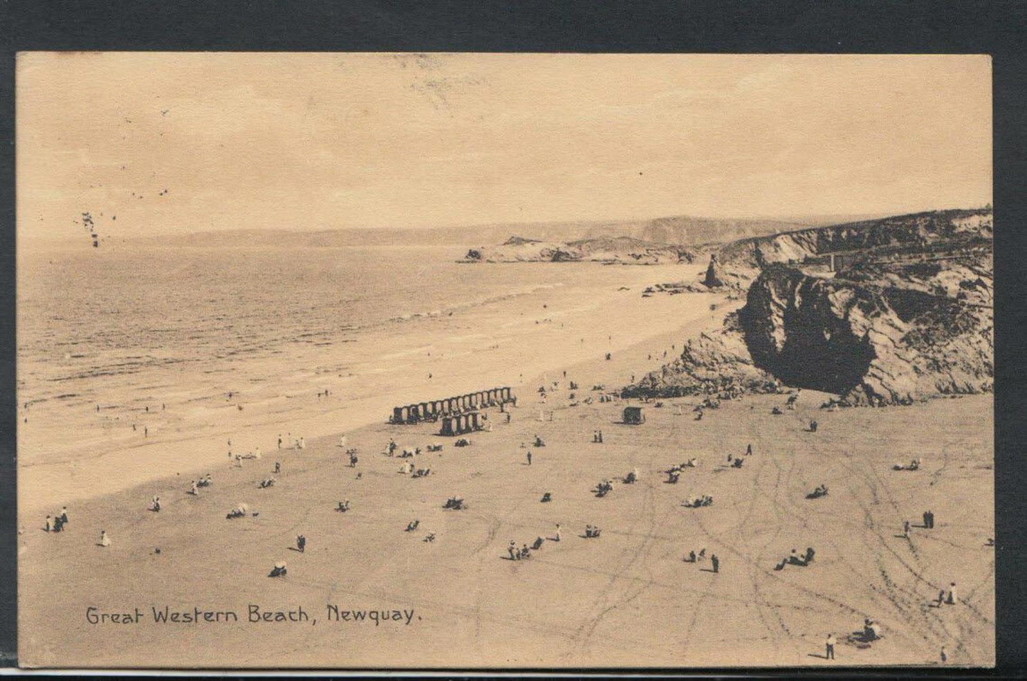Cornwall Postcard - Great Western Beach, Newquay      RS10047