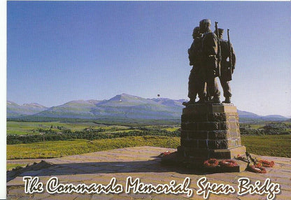 Scotland Postcard - The Commando Memorial and Distant Ben Nevis   AB363