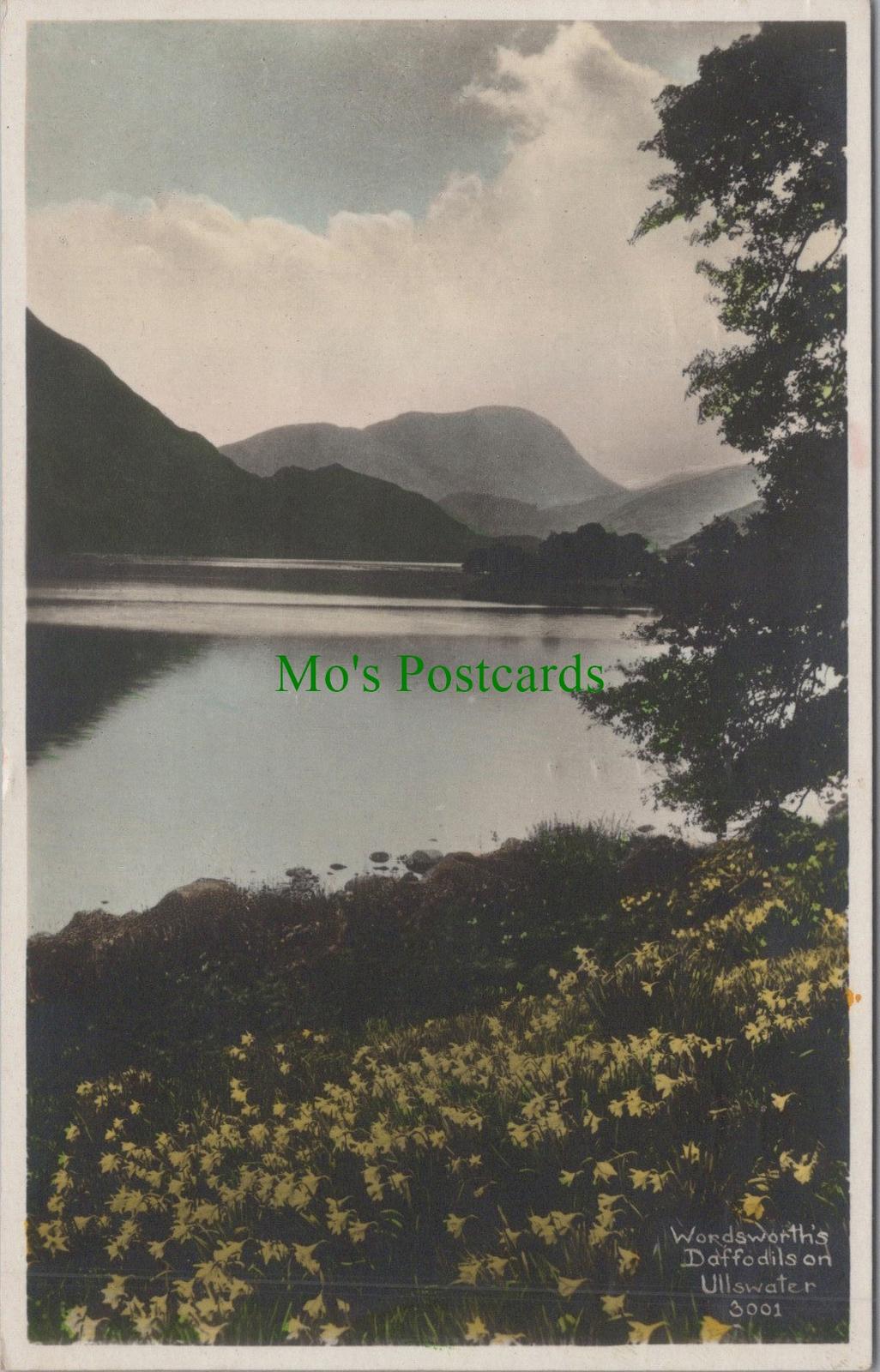 Cumbria Postcard - Wordsworth's Daffodils on Ullswater  RS32502