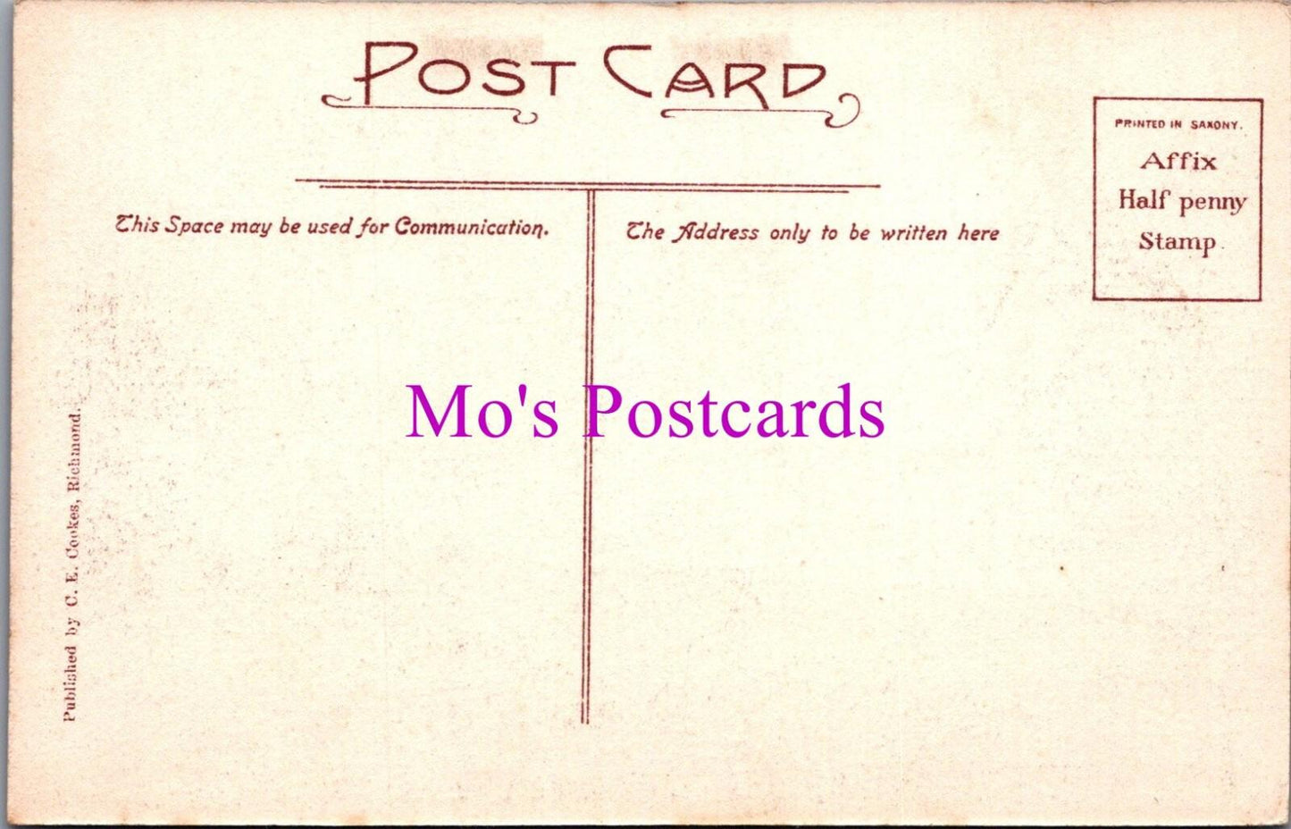 Yorkshire Postcard - Richmond Market Place   RS38842