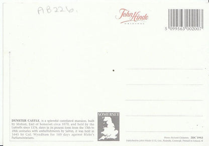 Somerset Postcard - Dunster Castle   AB226