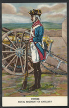 Load image into Gallery viewer, Military Postcard - Gunner of The Royal Regiment of Artillery   RS4169
