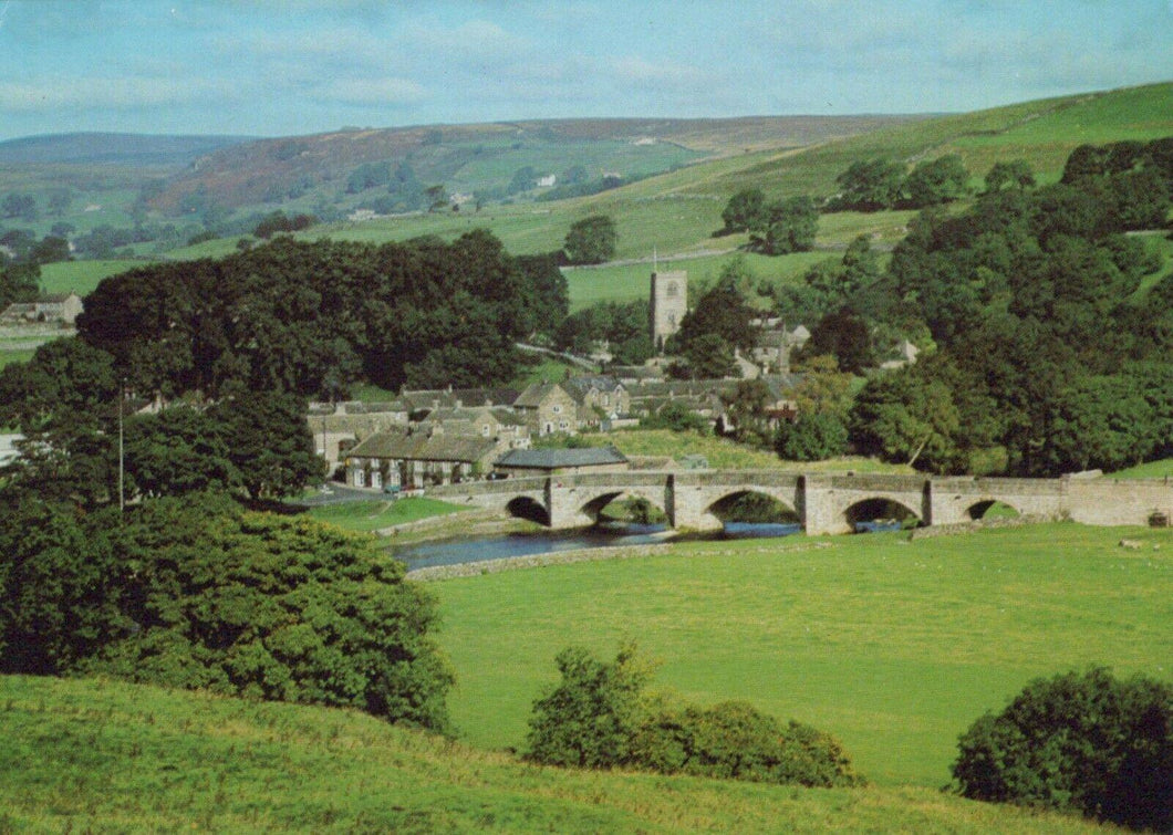 Yorkshire Postcard - Burnsall From The South, Wharfedale RRR419