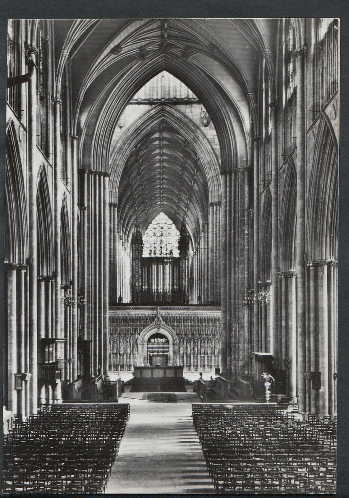 Yorkshire Postcard - York Minster - The Nave Looking East    RR2189