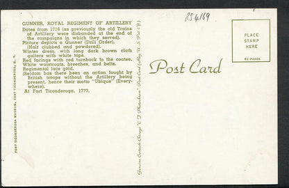 Military Postcard - Gunner of The Royal Regiment of Artillery   RS4169