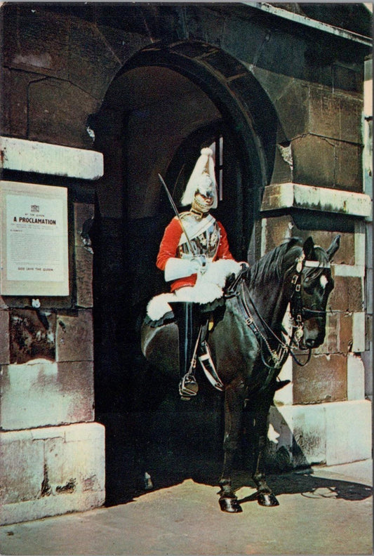 Military Postcard - Mounted Sentry, Horse Guards, Whitehall, London  RR17644