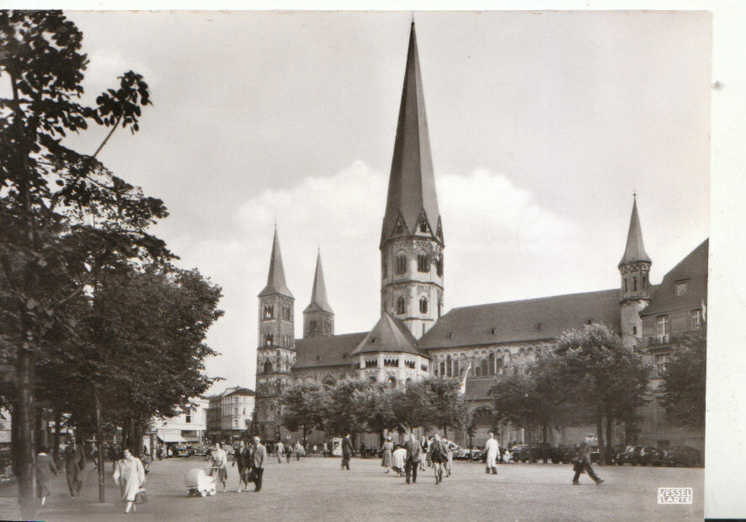 Germany Postcard - Bonn - Munsterplatz Mit Munster TZ5167