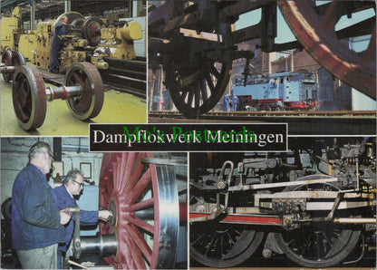 Germany Postcard: Dampflokwerk Meiningen Steam Locomotive Works 1970s RR15872