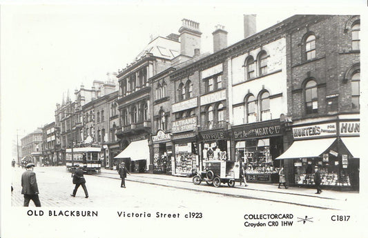Lancashire Postcard - Blackburn, Victoria Street c1923 - 2226