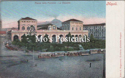 Italy Postcard - Napoli Piazza Della Ferrovia, La Stazione   RS40293