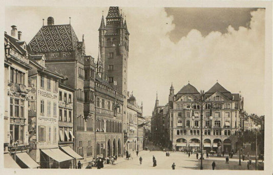 Switzerland Postcard - Basel Marktplatz - Place Du Marche - Ref 7238A